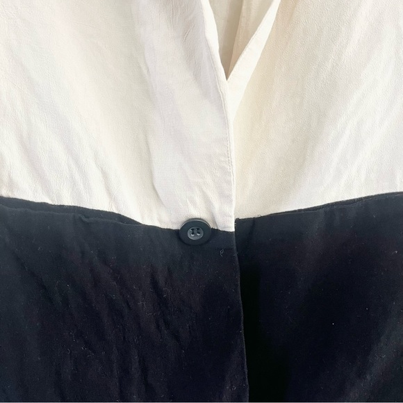 Petticoat Alley Color Blocked Lightweight Blazer w One Button Rayon Viscose S - Picture 8 of 8